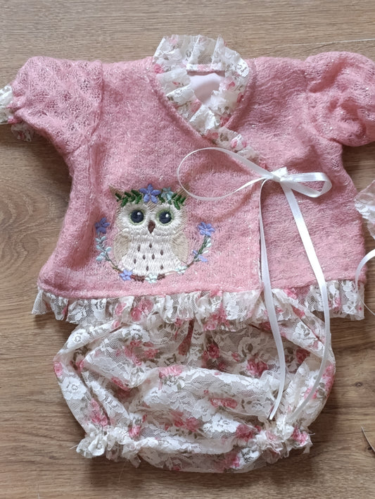 Conjunto para bebé reborn Flower