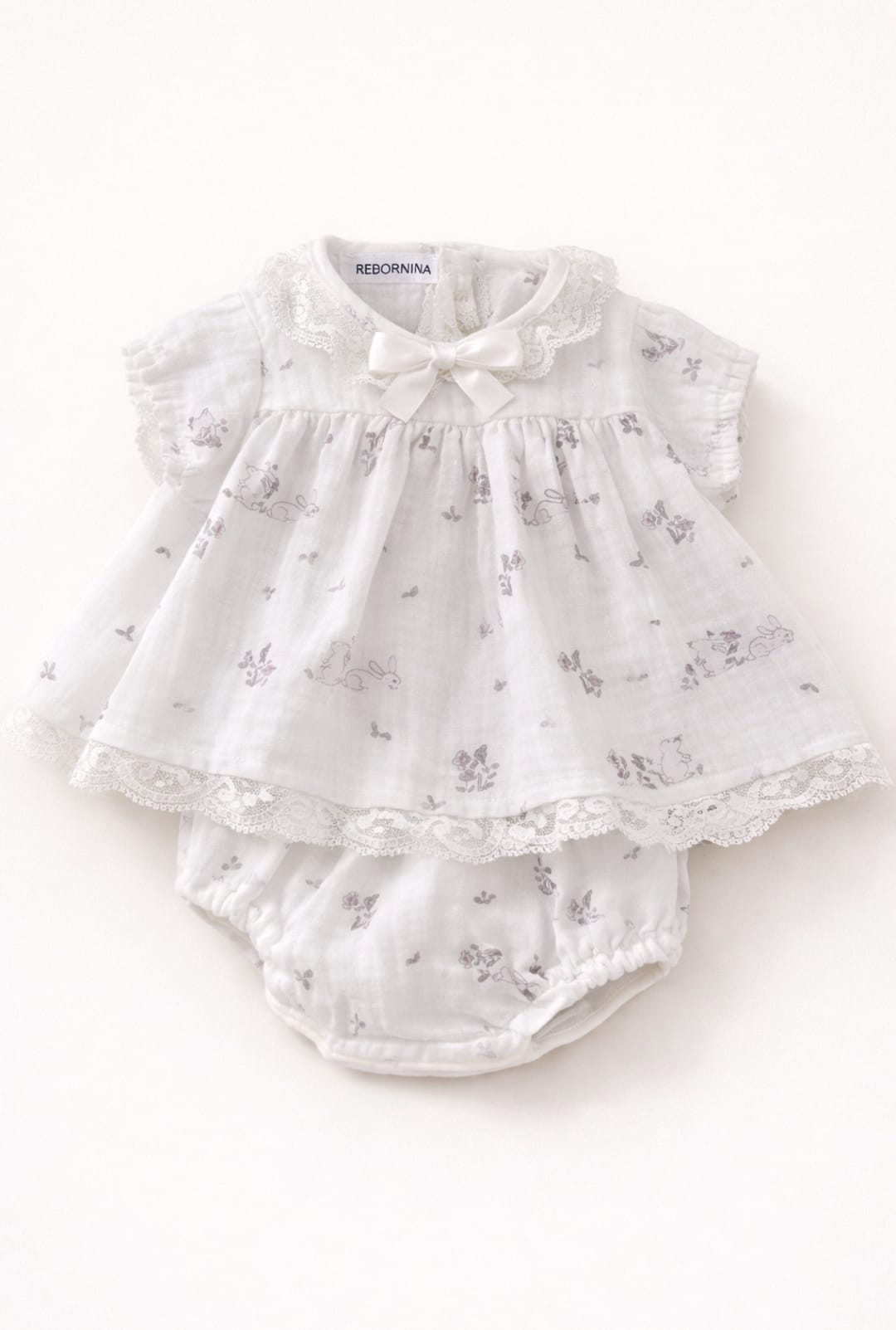Vestido Conejitos Algodón