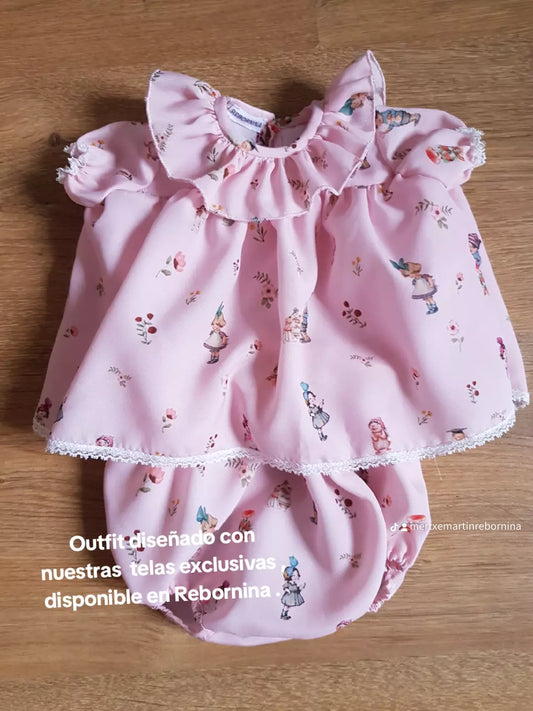 Handmade short-sleeved dress