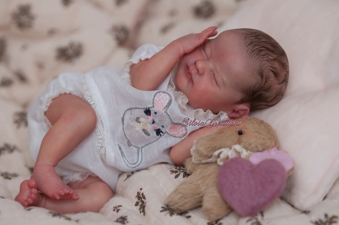 Full reborn baby doll set 8 inches - 5 pieces