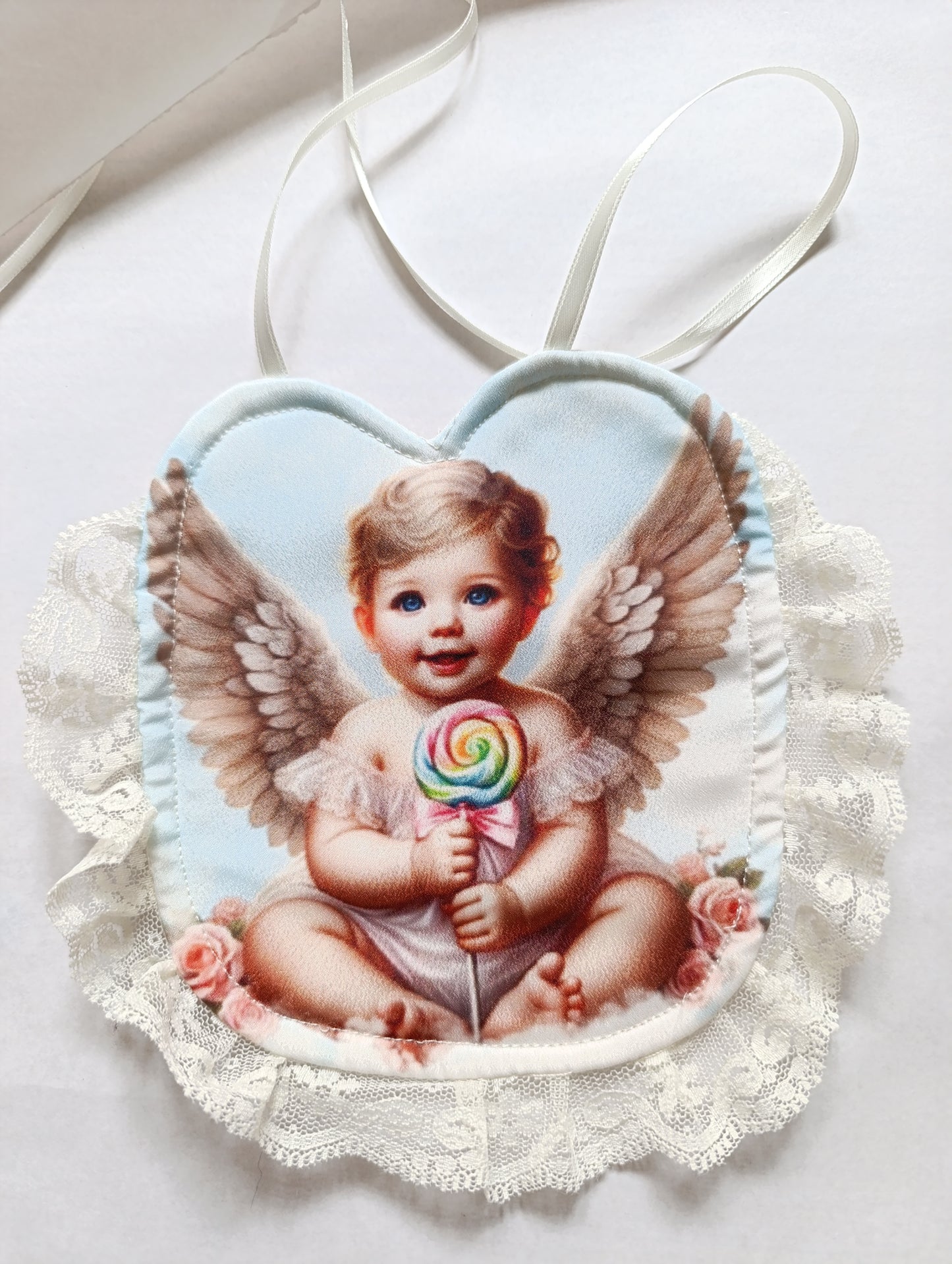 Babero angelito con piruleta