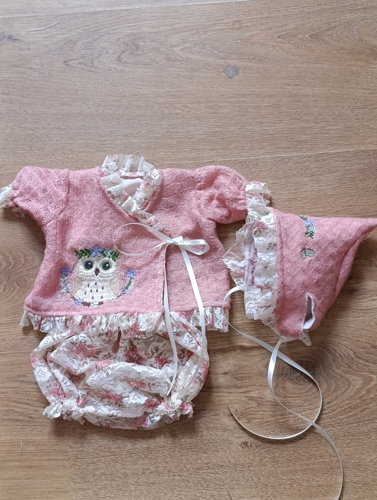Conjunto para bebé reborn Flower