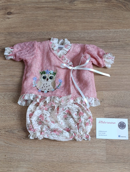 Conjunto para bebé reborn Flower