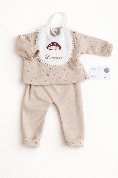 Conjunto completo  Camiseta, Pantalón y Babero  Personalizado