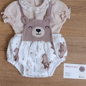 Handmade Reborn Teddy Bear Romper